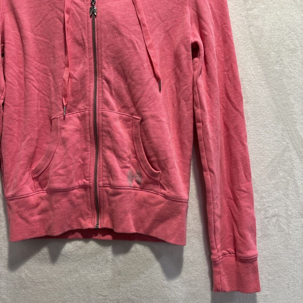 Victoria’s Secret Supermodel Essentials Angel Wing Rhinestones Pink Hoodie Small - Picture 7 of 16